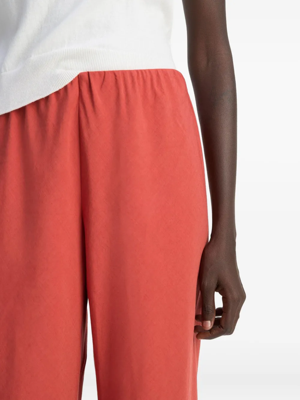 Vince Elastic-waist Trousers In Red