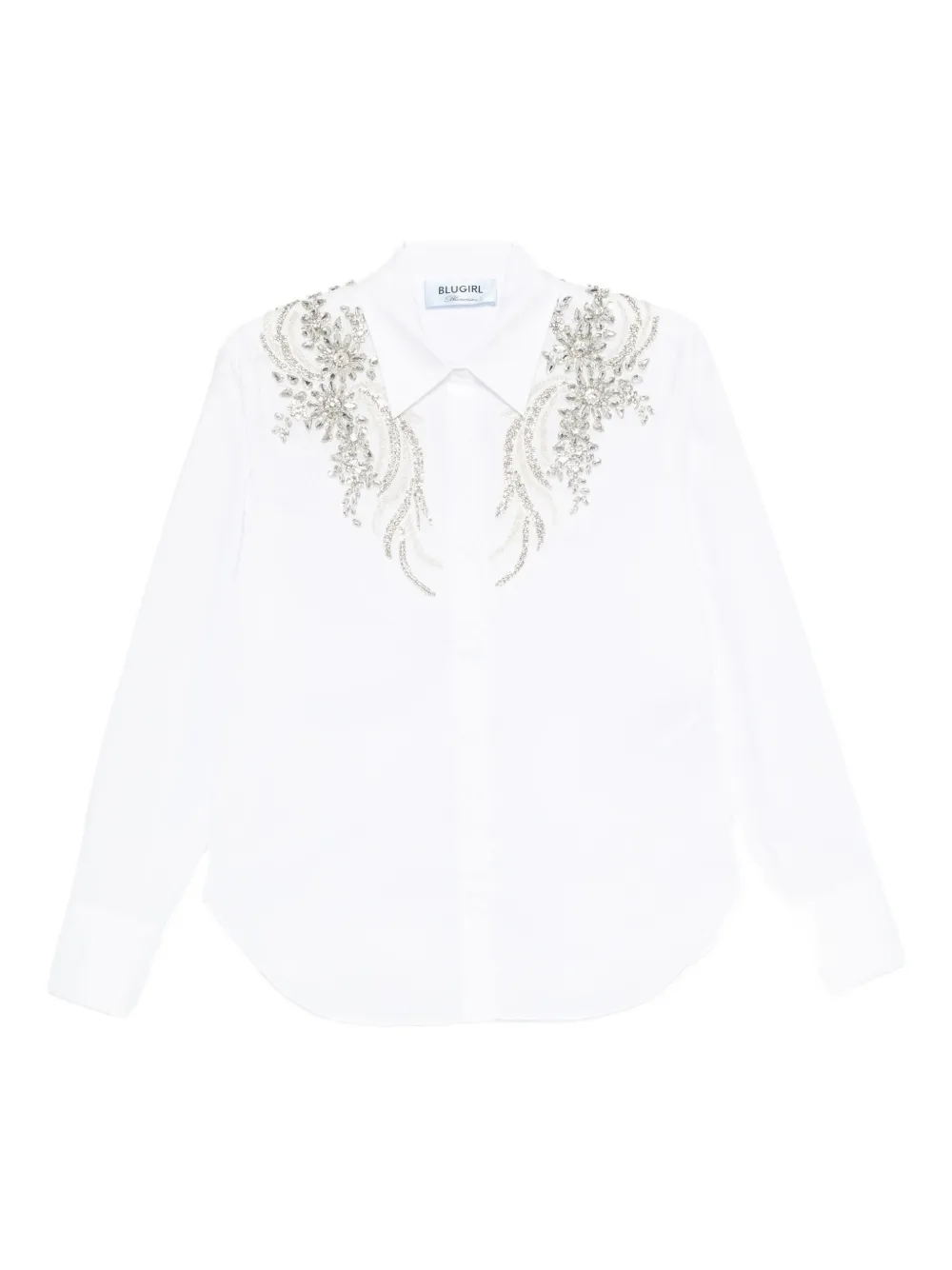 Blugirl Regular Para Canvas With Patch Shirt In White