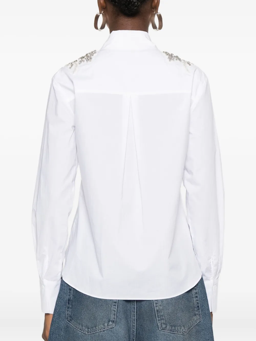 Blugirl Regular Para Canvas With Patch Shirt In White