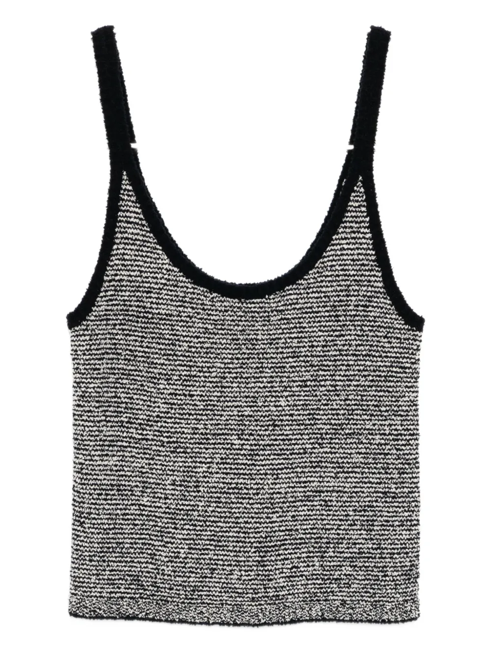 Vince Textured Microstripe Sweater In Gray