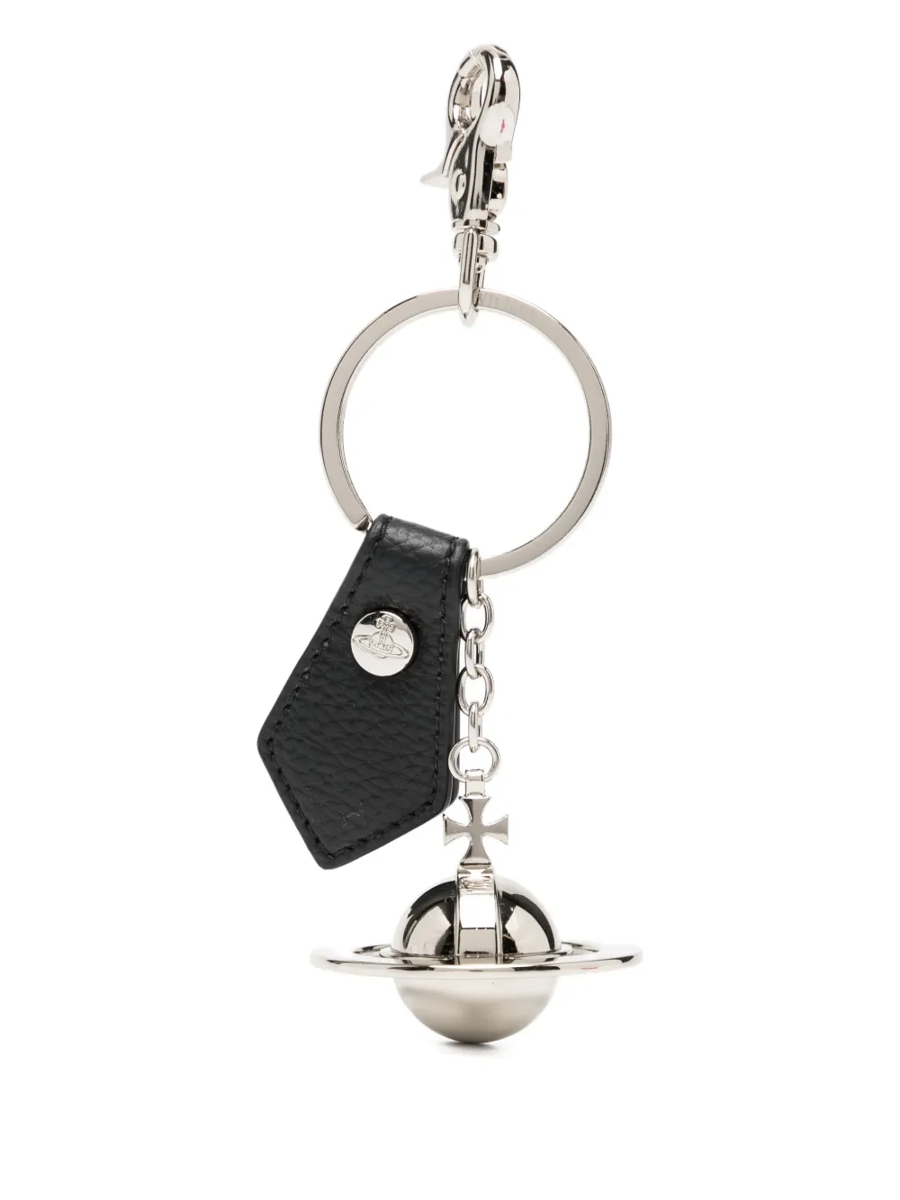 Vivienne Westwood 3d Orb Keyring In White