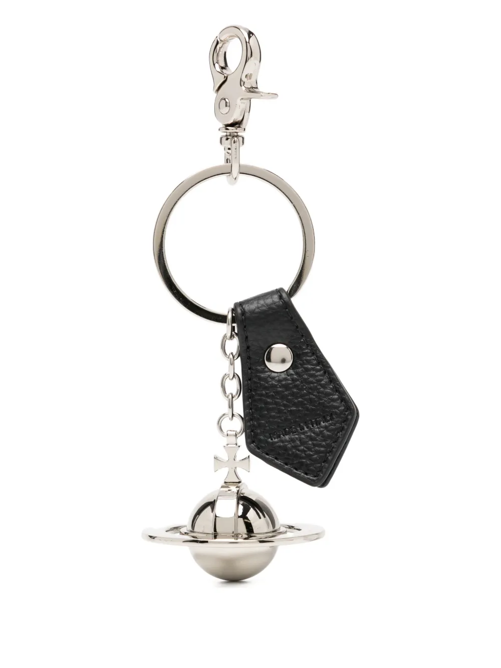 Vivienne Westwood 3d Orb Keyring In White