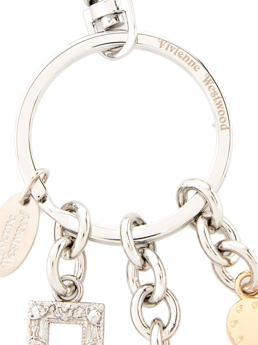 Vivienne Westwood Multi-charm Keyring In Metallic