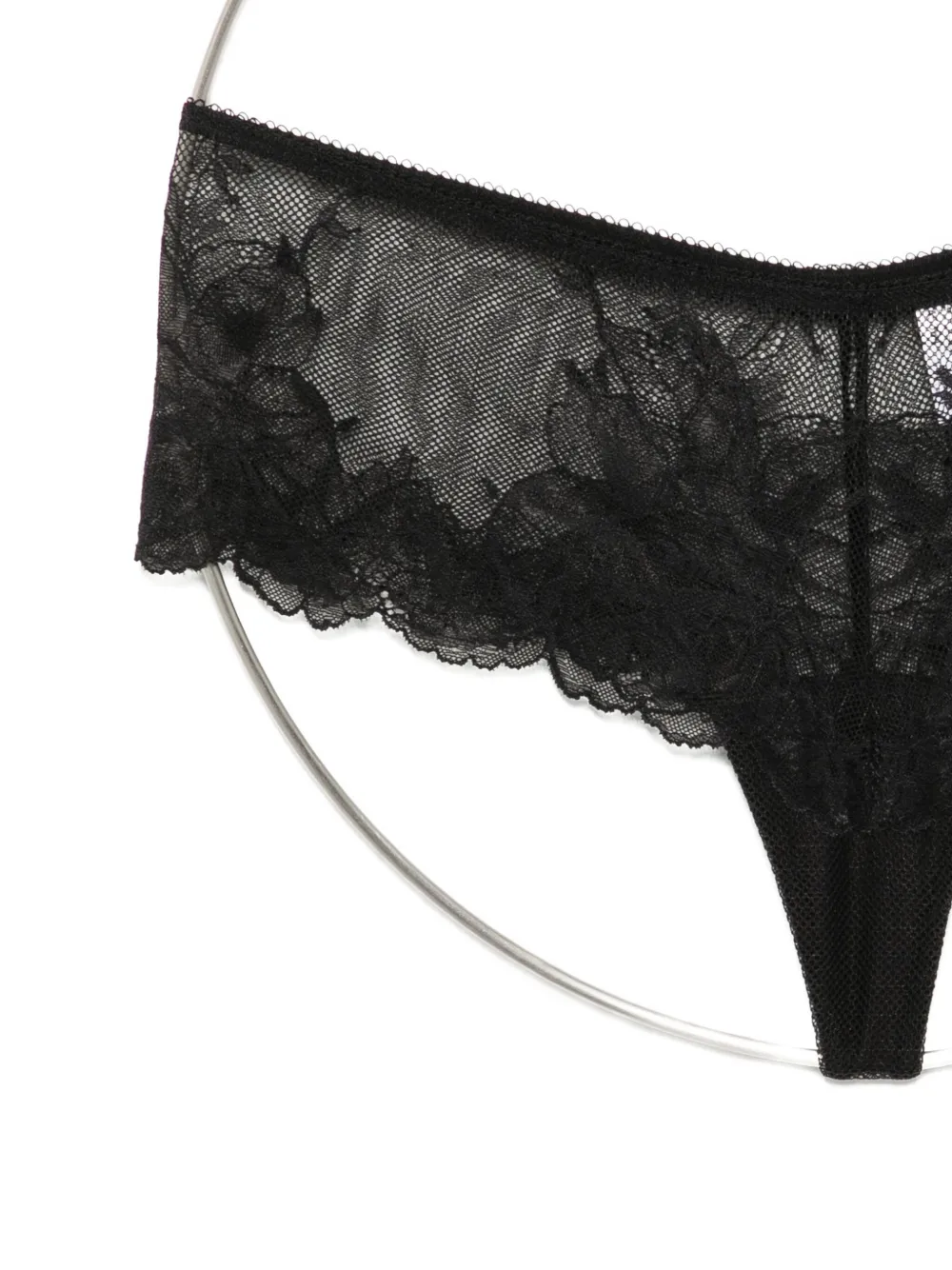 Wacoal Vivid Attraction Tulle Briefs In Black