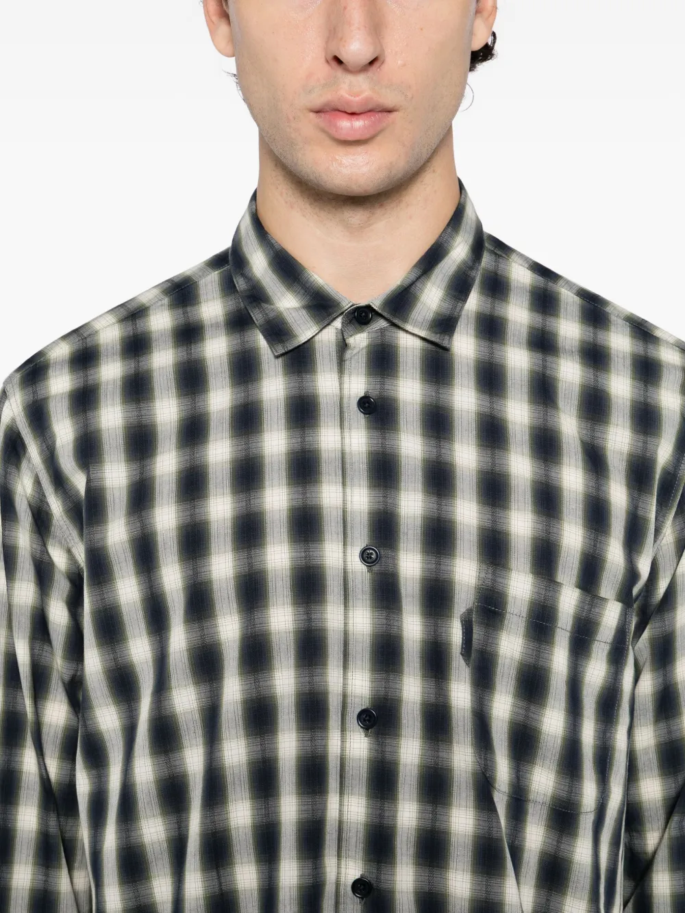 Ymc You Must Create Curtis Shirt In Blue