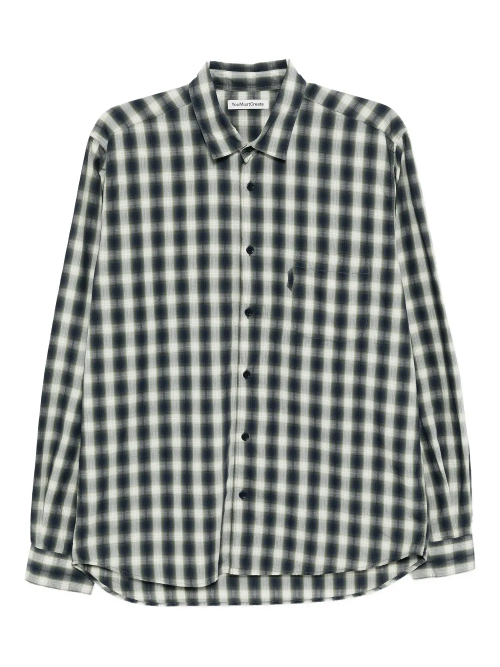 Ymc You Must Create Curtis Shirt In Blue