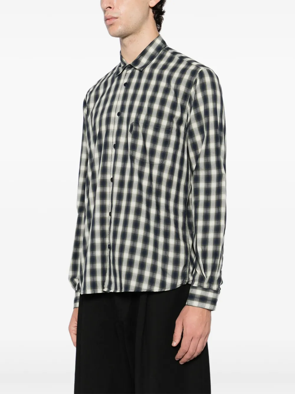 YMC Curtis overhemd Blauw