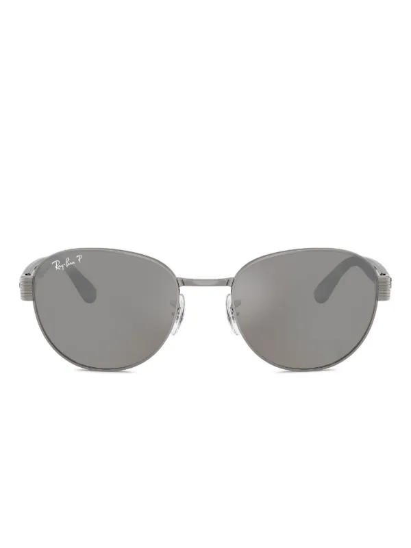 Ray-Ban グレー ラウンドサングラス Ray-Ban ラウンドフレーム サングラス | グレー | FARFETCH JP