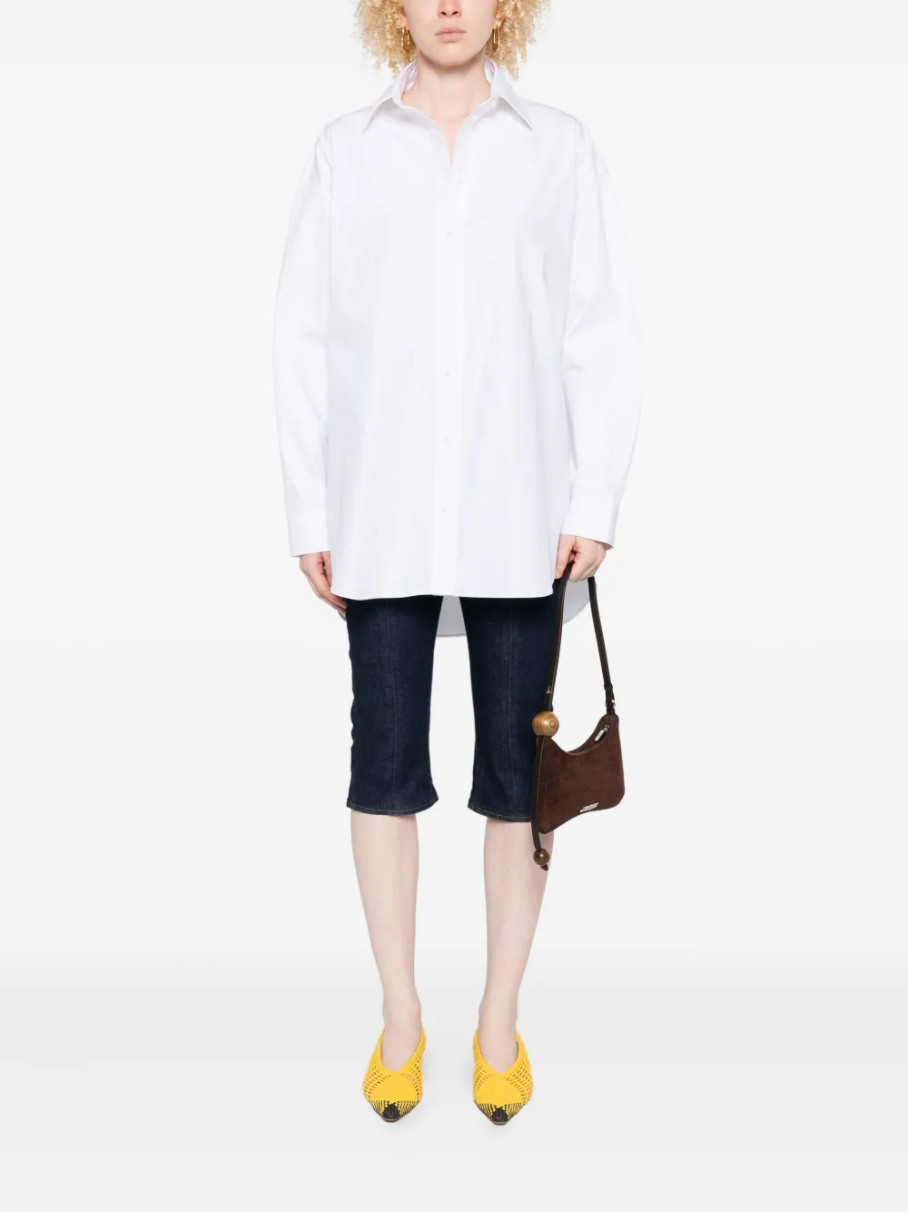 Jacquemus long-sleeve curved-hem shirt | Shirts | Image 2