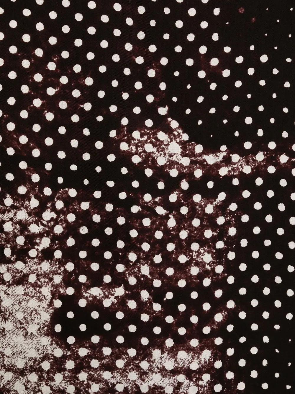 Destin Wollen sjaal met stippen Bruin