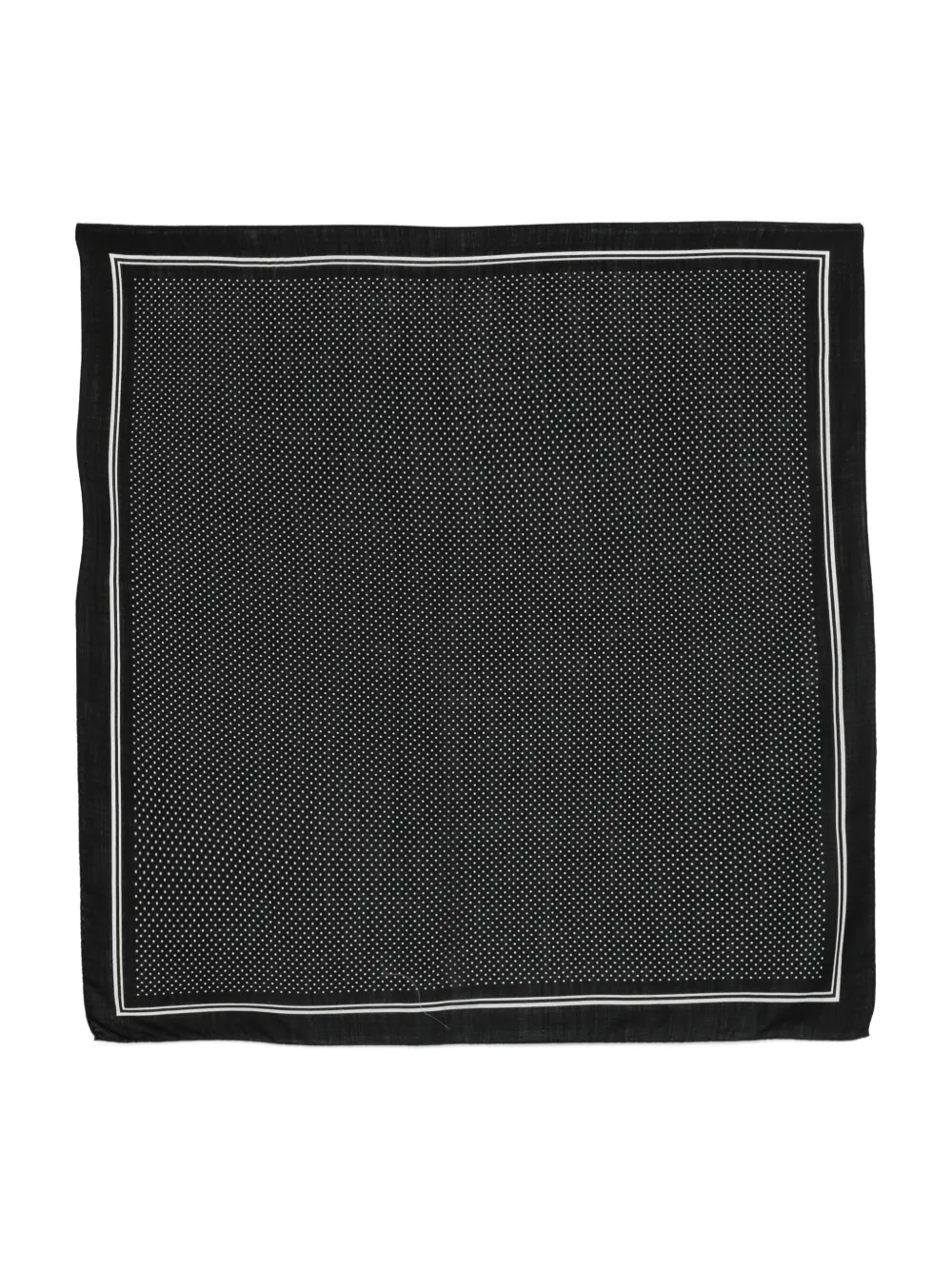 Destin polka-dot wool scarf | Black | Image 1