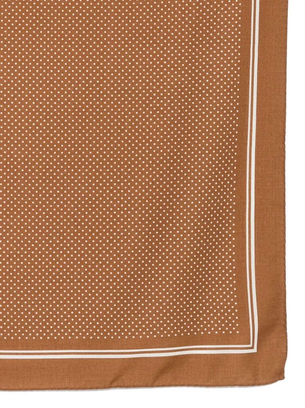 Destin Polka-dot Wool Scarf In Brown