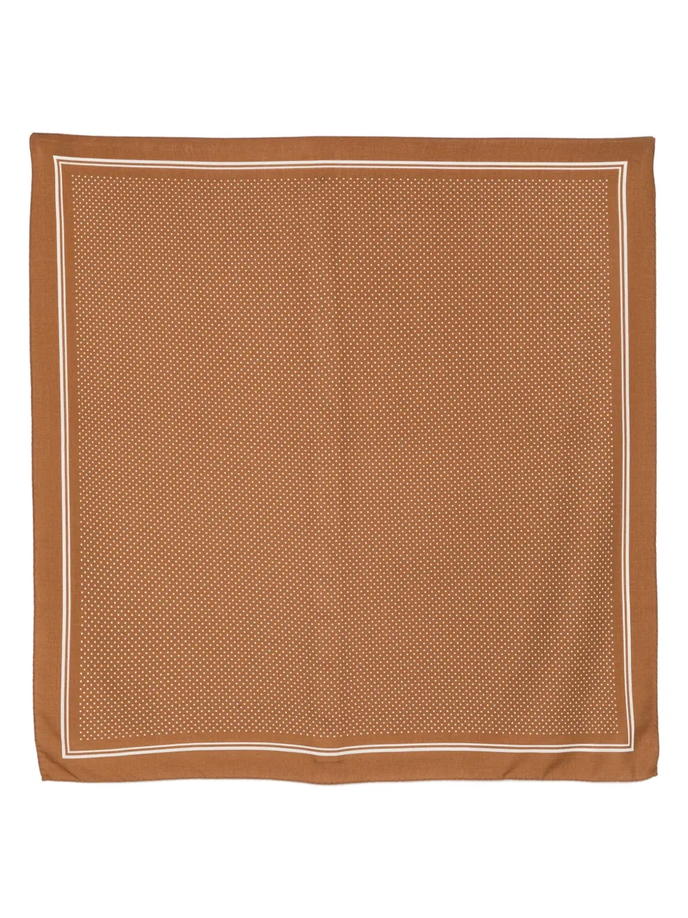 Destin polka-dot wool scarf | Brown | Image 1