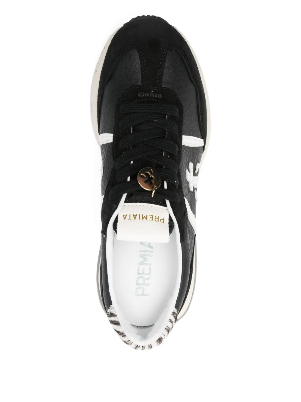 Premiata Cassie leather sneakers Black