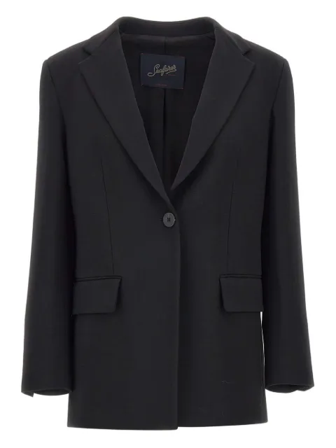 Seafarer single-button notched-lapel coat