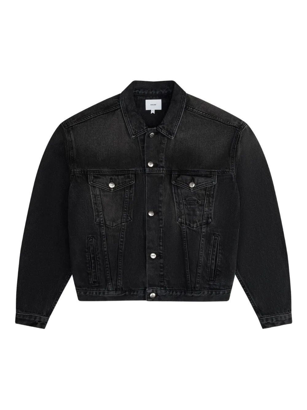 Rhude Buttoned Denim Jacket In Black