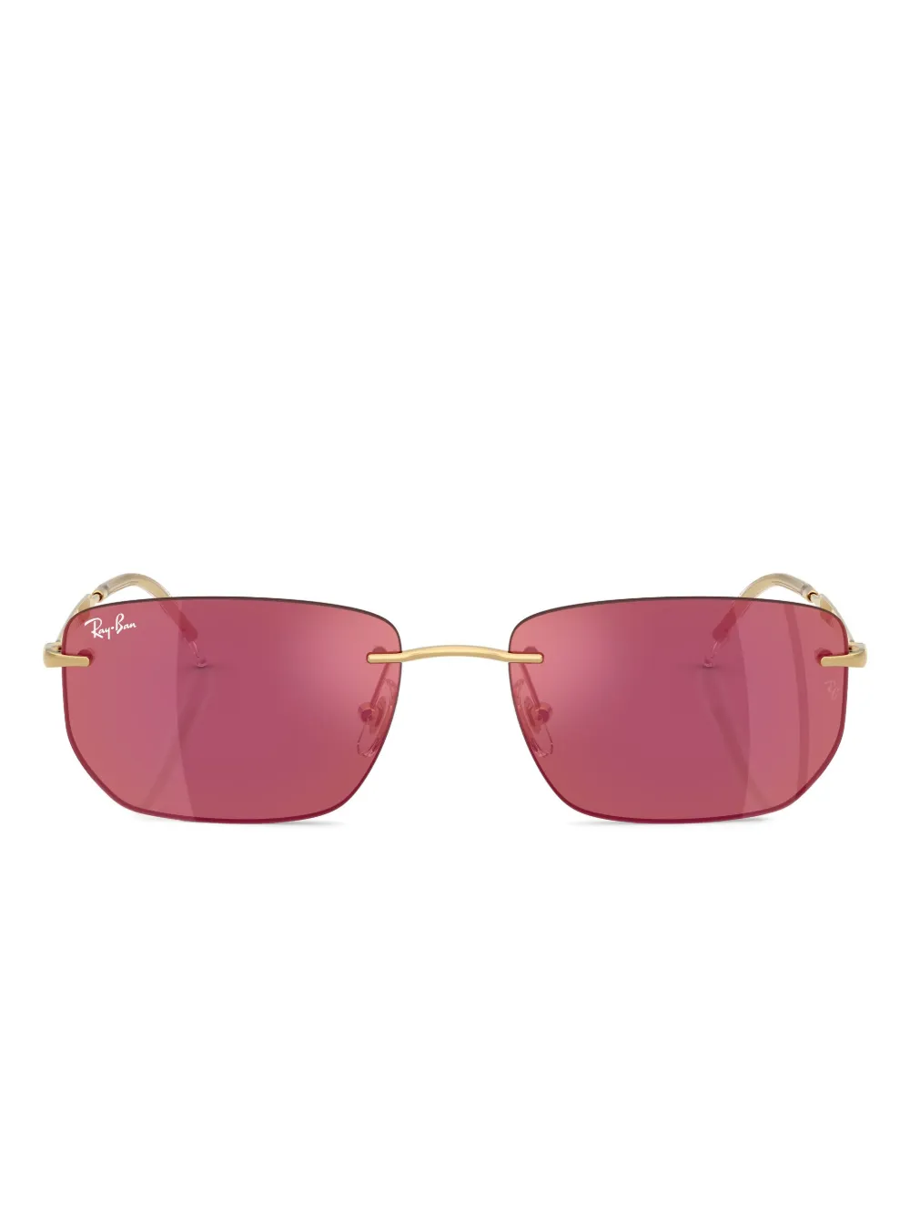 Ray-Ban square-frame tinted sunglasses | Gold | Image 1