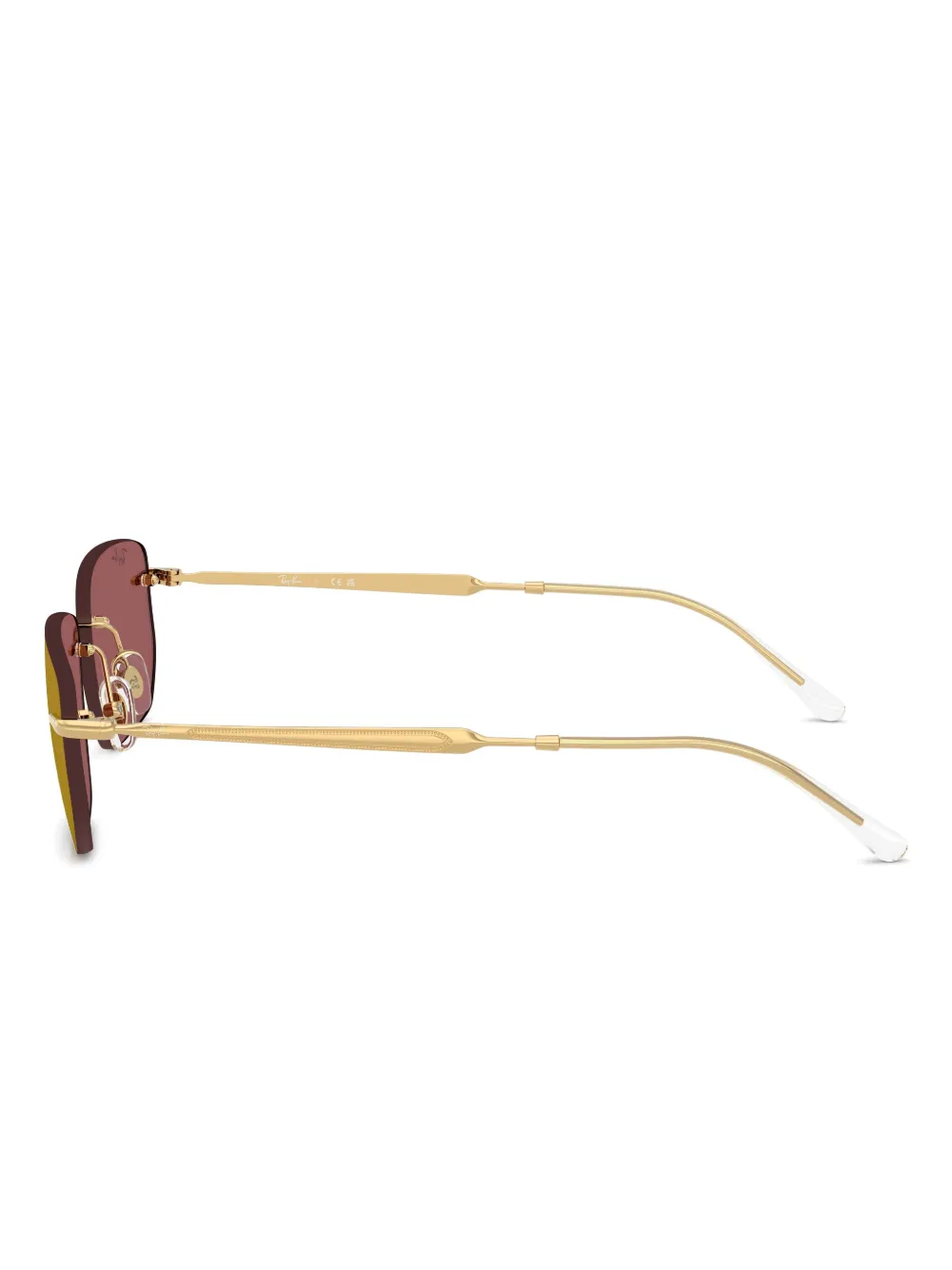 Ray-Ban Zonnebril met vierkant montuur Goud