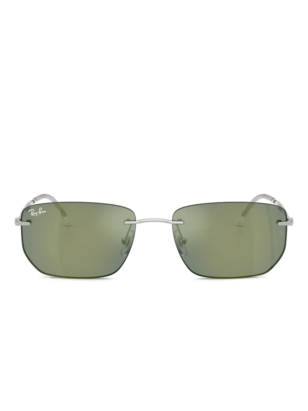 Ray-Ban square-frame rimless sunglasses | Silver | Image 1