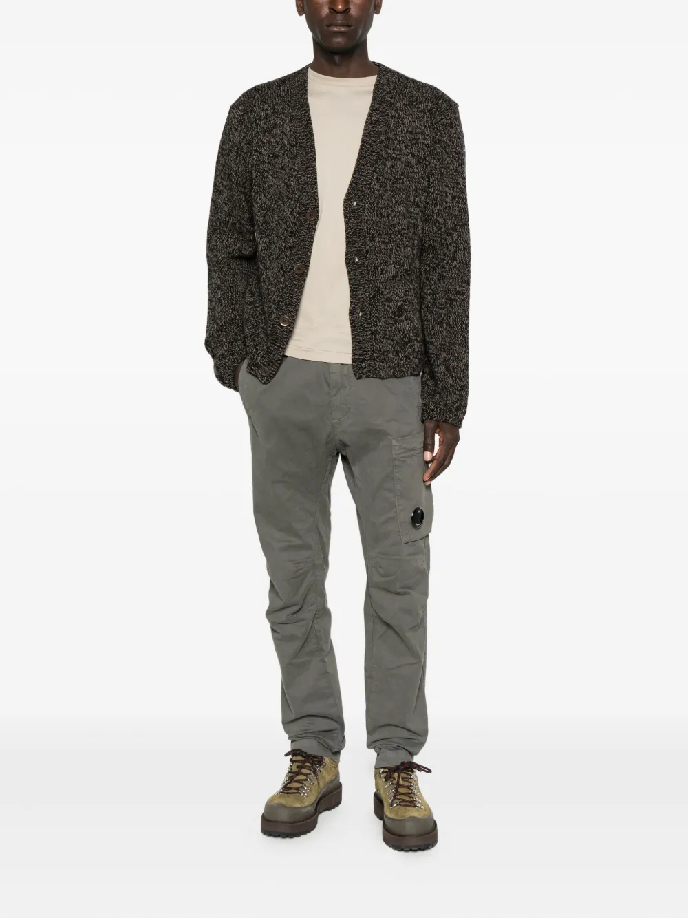C.P. Company Elastische broek met zak - Grijs
