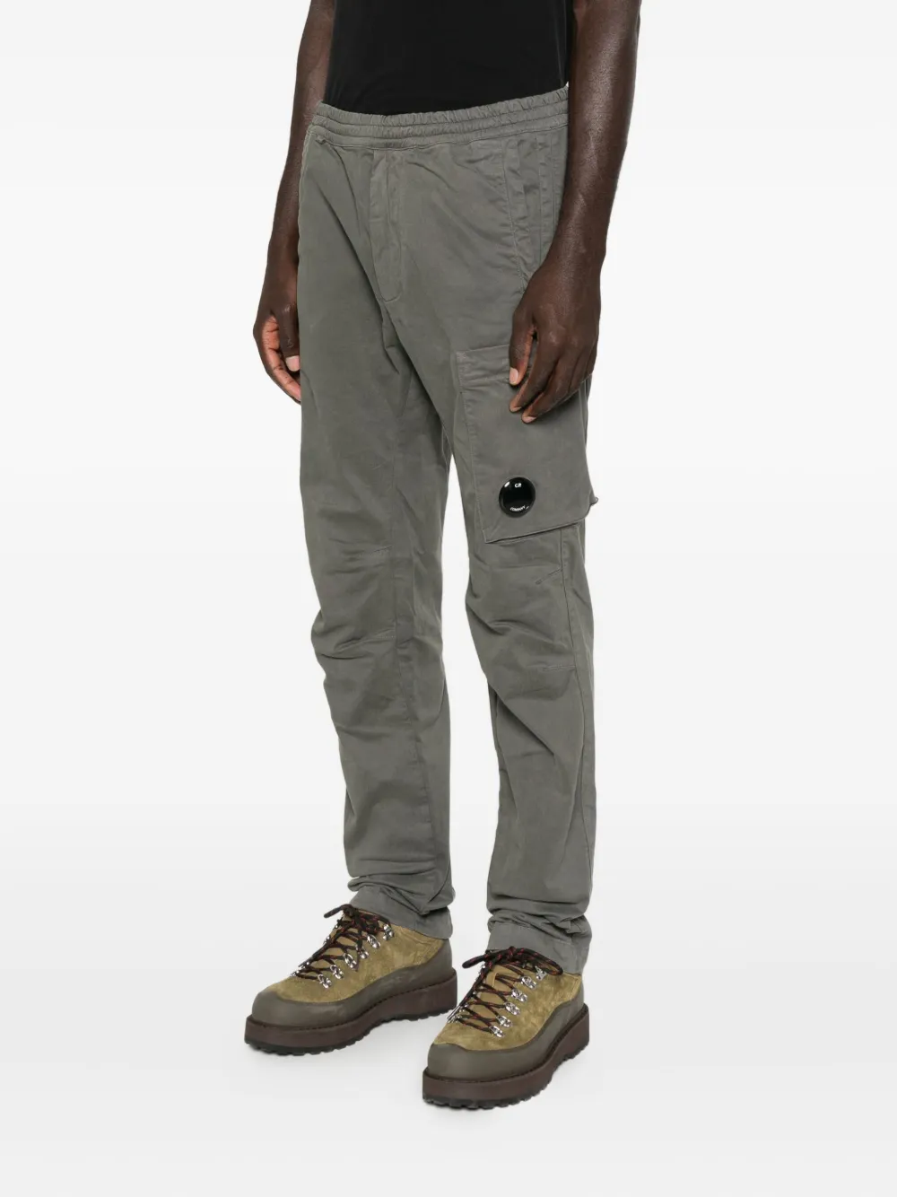 C.P. Company Elastische broek met zak Grijs