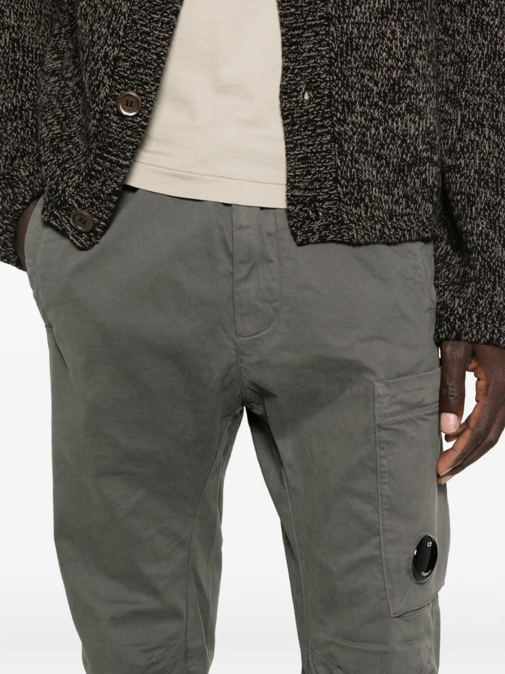 C.P. Company Elastische broek met zak Grijs