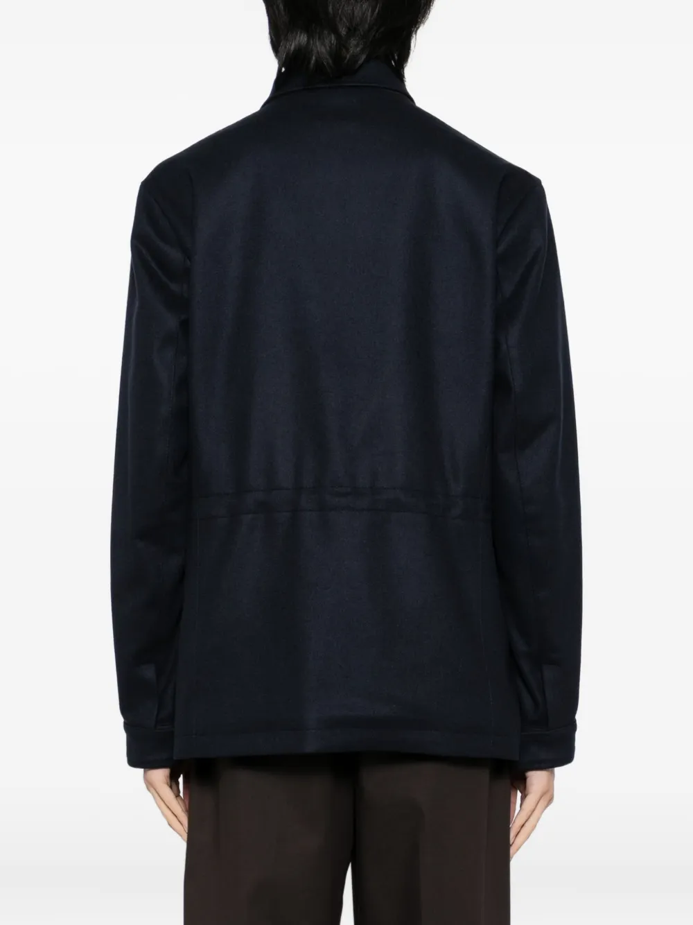 Kiton Cashmere Jacket In Blue