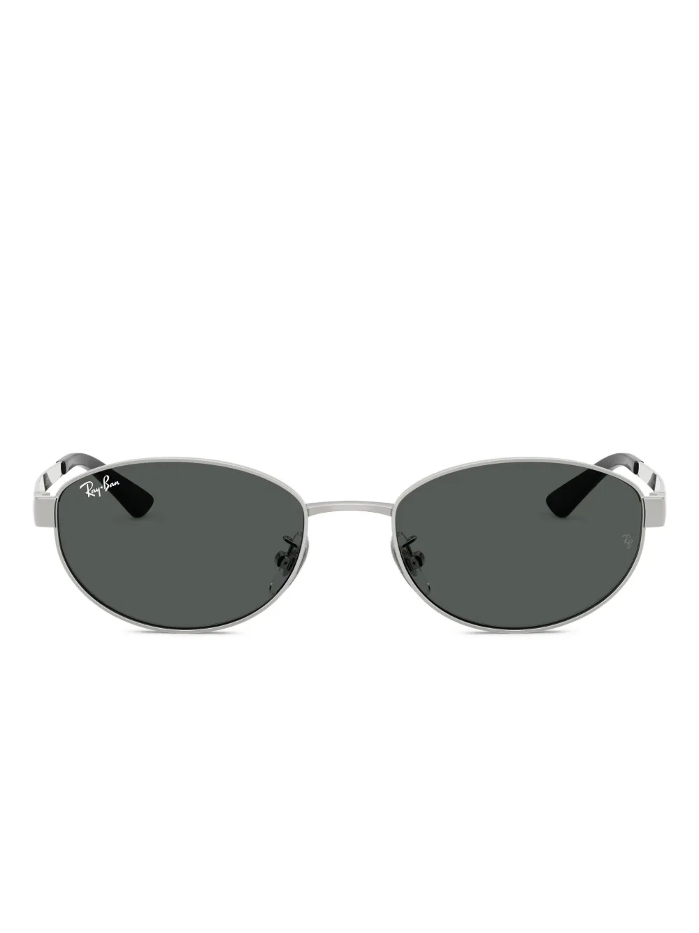 Ray-Ban oval-frame sunglasses | Silver | Image 1