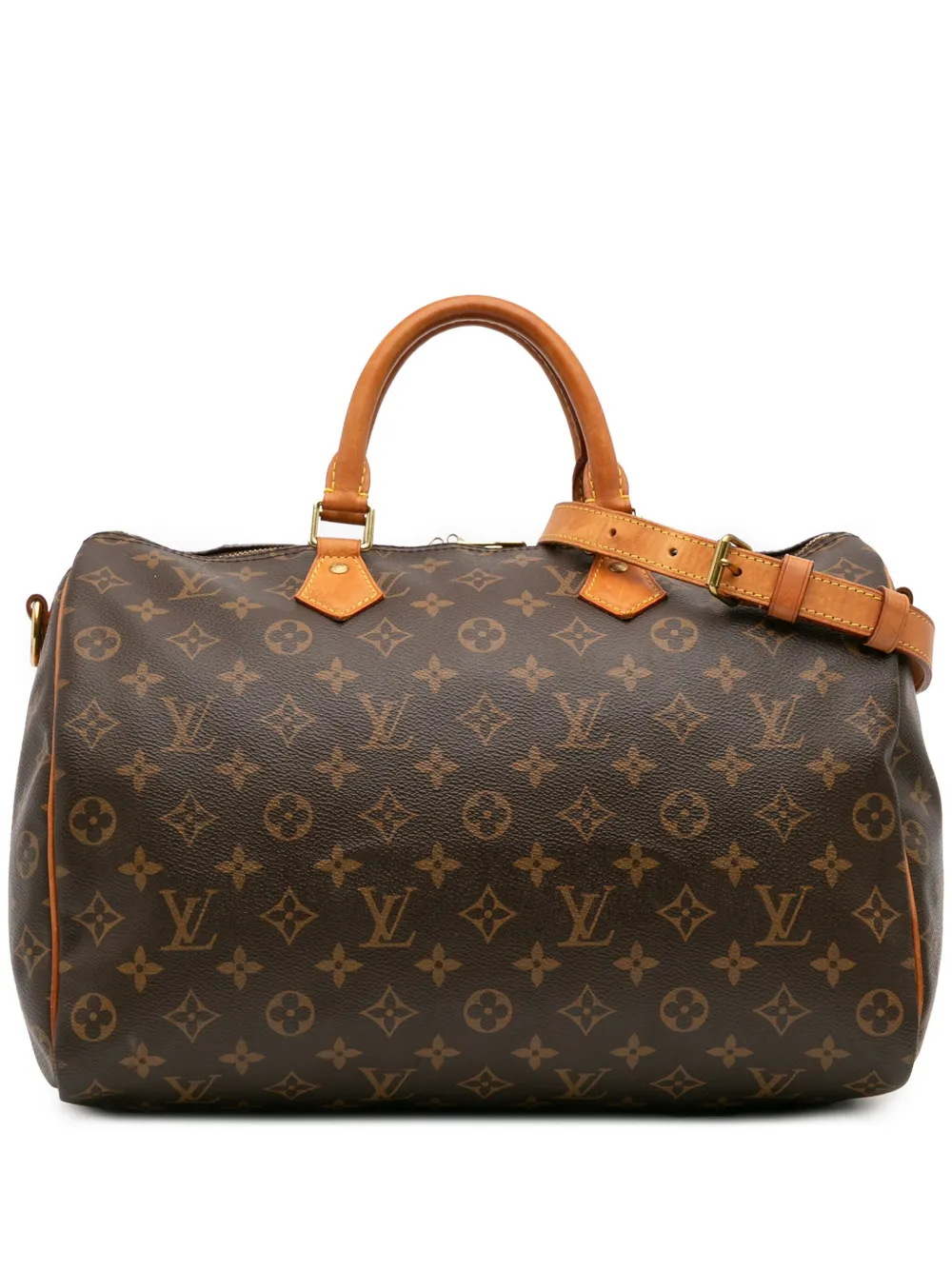 Louis Vuitton Pre-Owned 2018 モノグラム スピーディ バンドリエール 35 サッチェルバッグ - ブラウン Louis Vuitton Pre-Owned 2018 モノグラム スピーディ バンドリエール 35 サッチェルバッグ - ブラウン