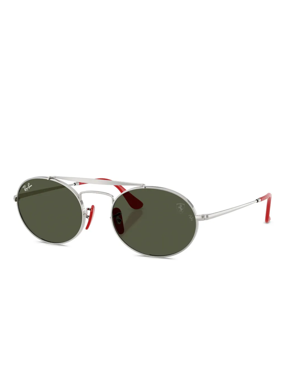 Ray Ban Oval-frame Sunglasses In Green