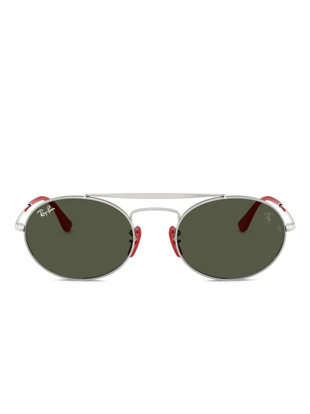 Ray-Ban oval-frame sunglasses | Silver | Image 1