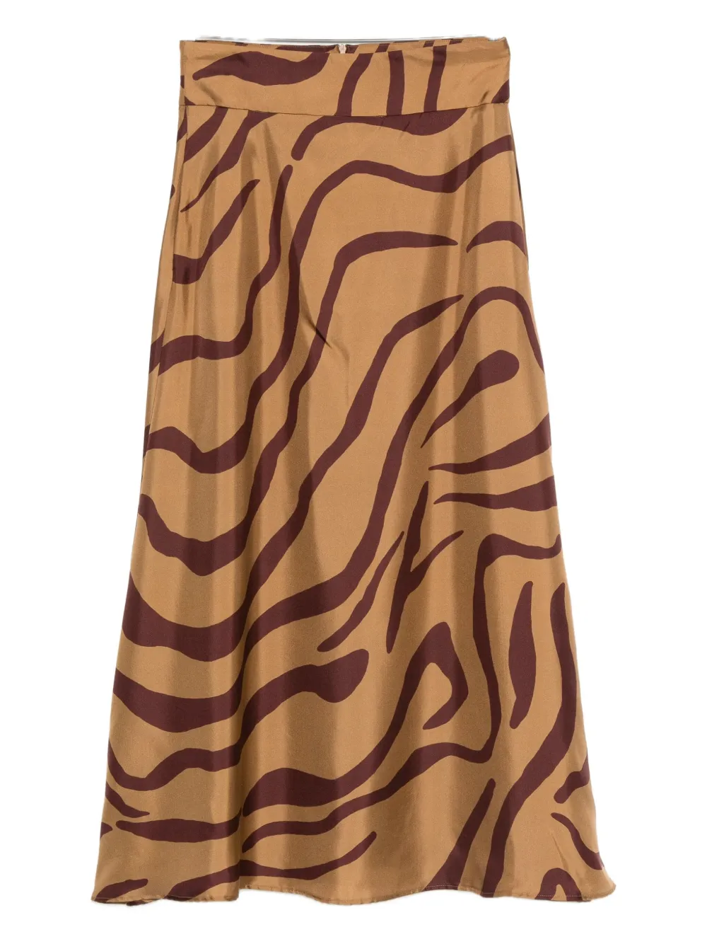 Raquel Diniz wave-print midi skirt | Neutrals | Image 1