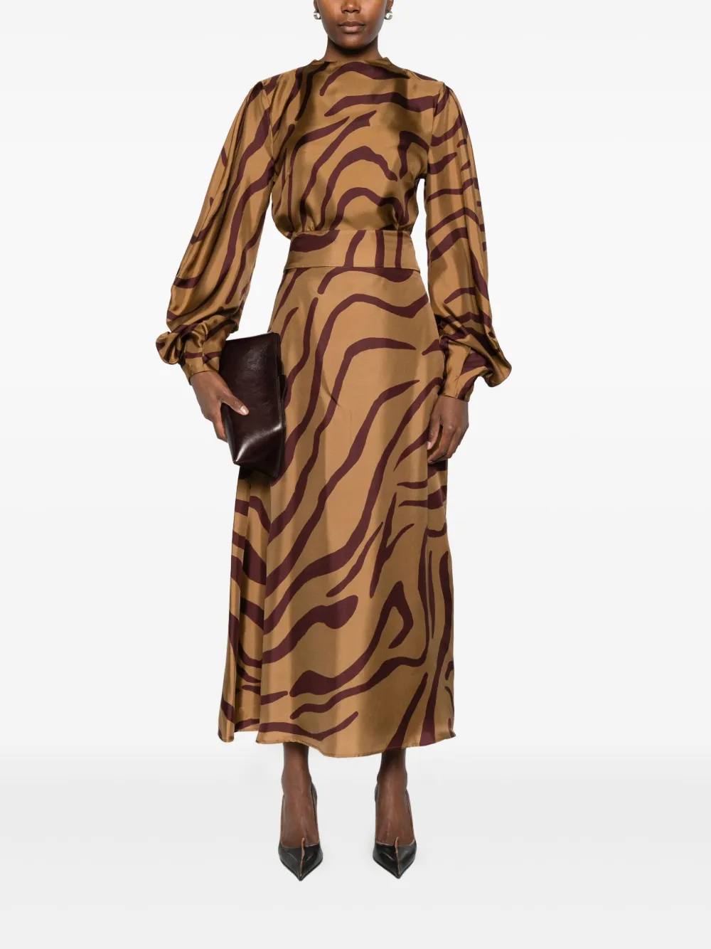 Raquel Diniz wave-print midi skirt | A-Line Skirts | Image 2