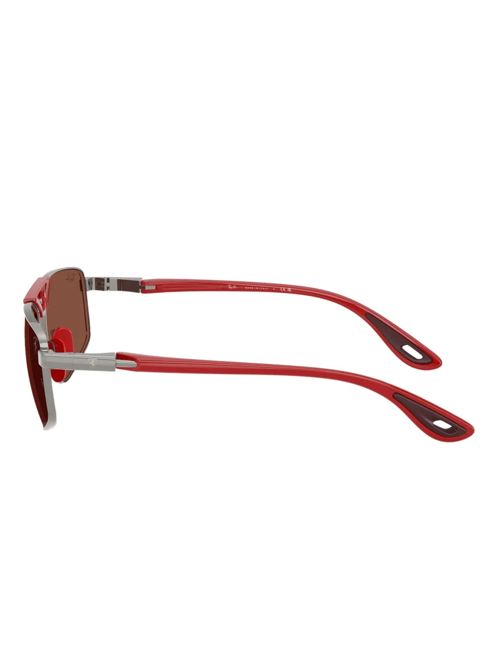 Ray Ban Textured Geometric Sunglasses In Brown