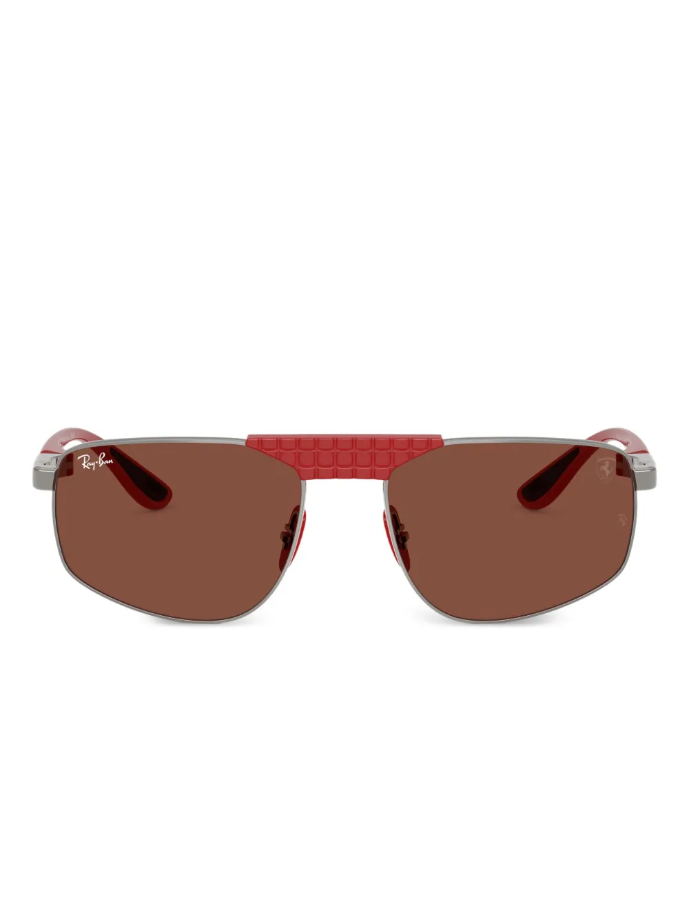 Ray-Ban textured geometric sunglasses | Silver | Image 1