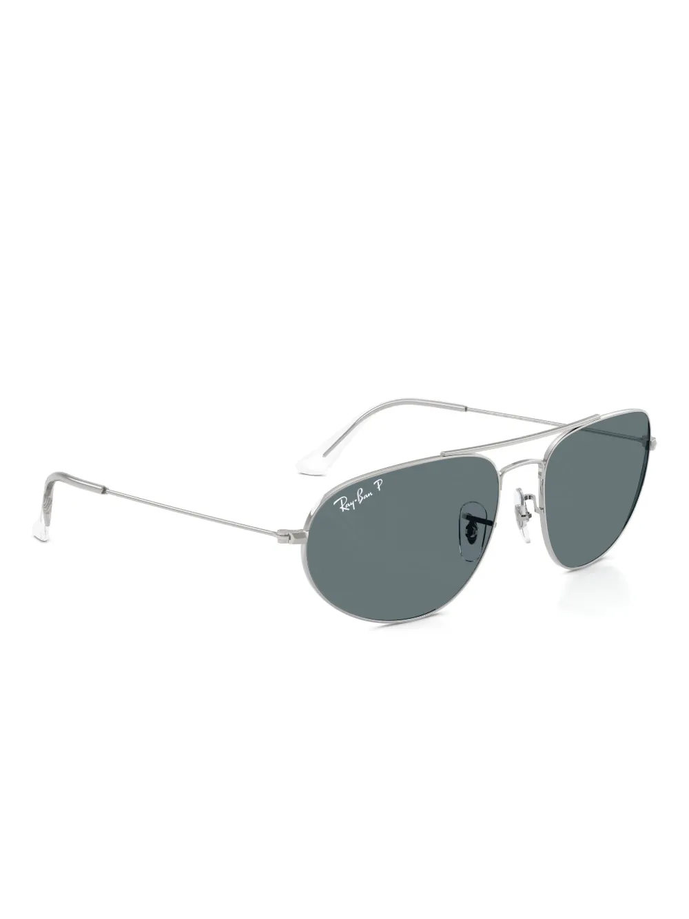 Ray Ban Explorer Iv Pilot-frame Double-bridge Sunglasses In Silver