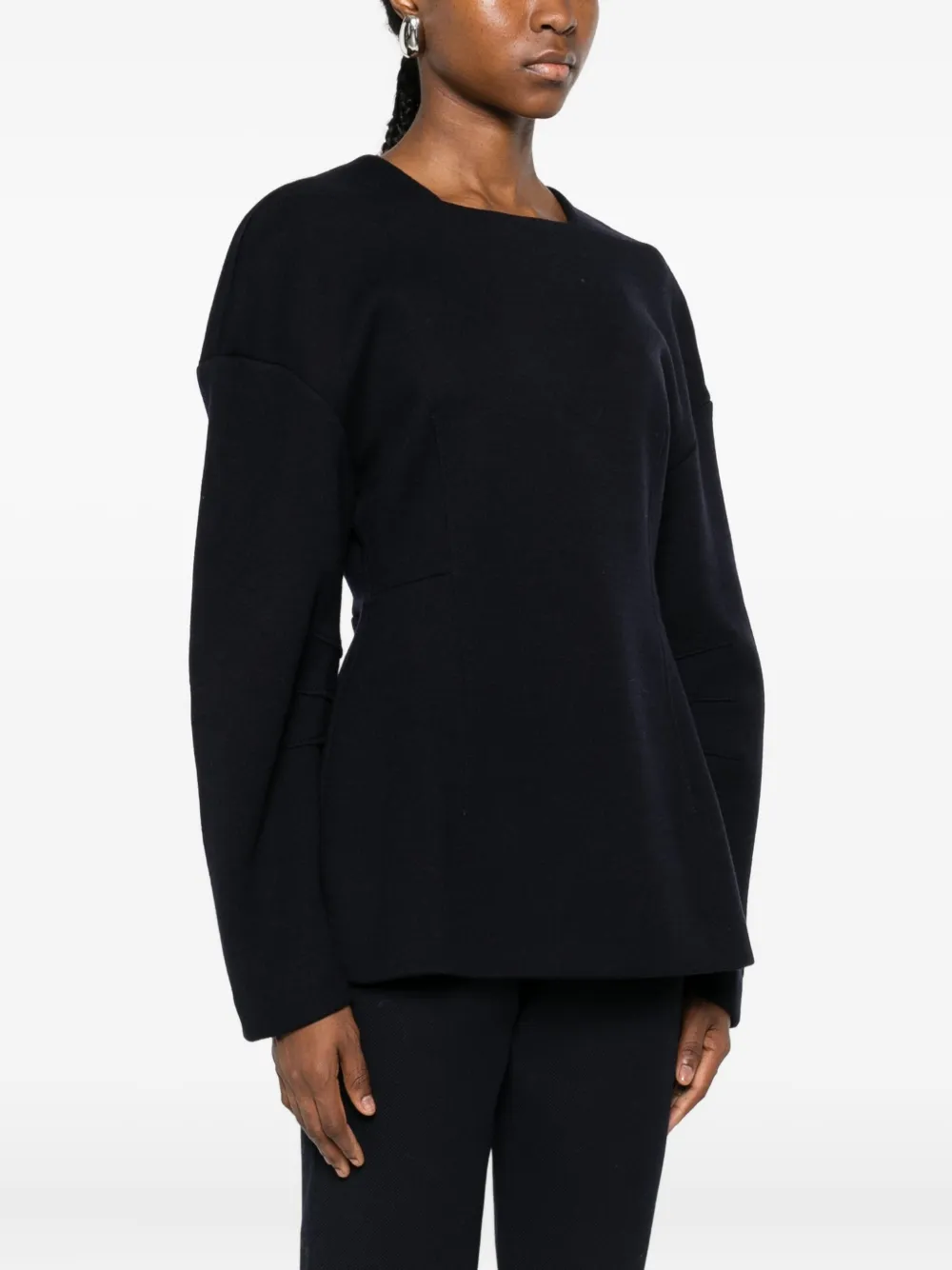  Max Mara Panelled Blouse - Black 