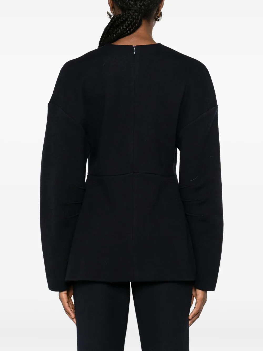 Max Mara Blouse met vlakken Zwart