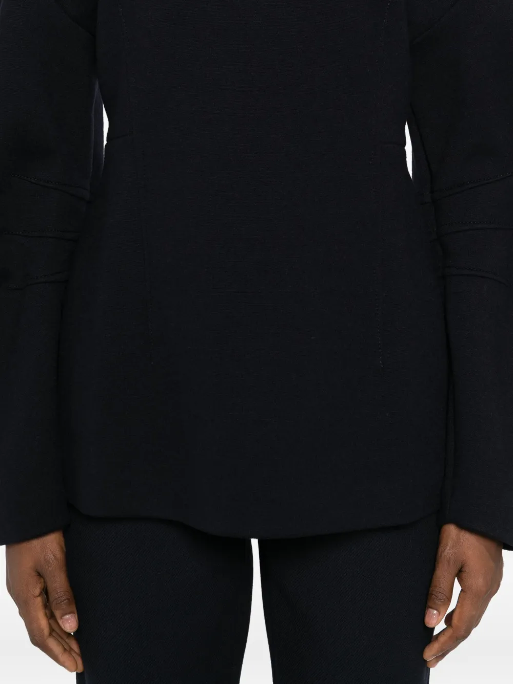Max Mara Blouse met vlakken Zwart