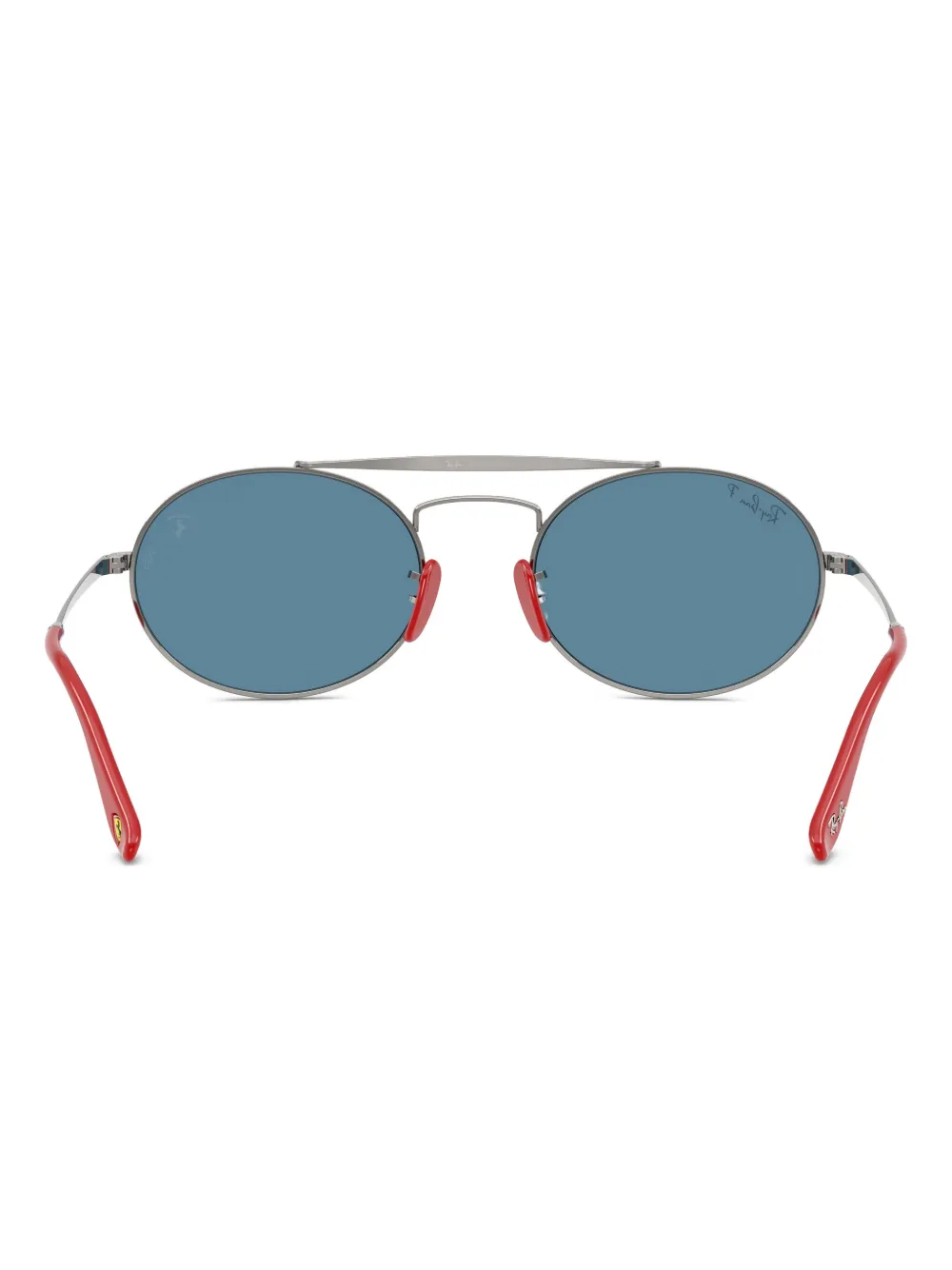 Ray Ban X Scuderia Ferrari Oval-frame Sunglasses In Blue