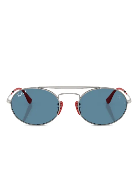 Ray-Ban x Scuderia Ferrari oval-frame sunglasses