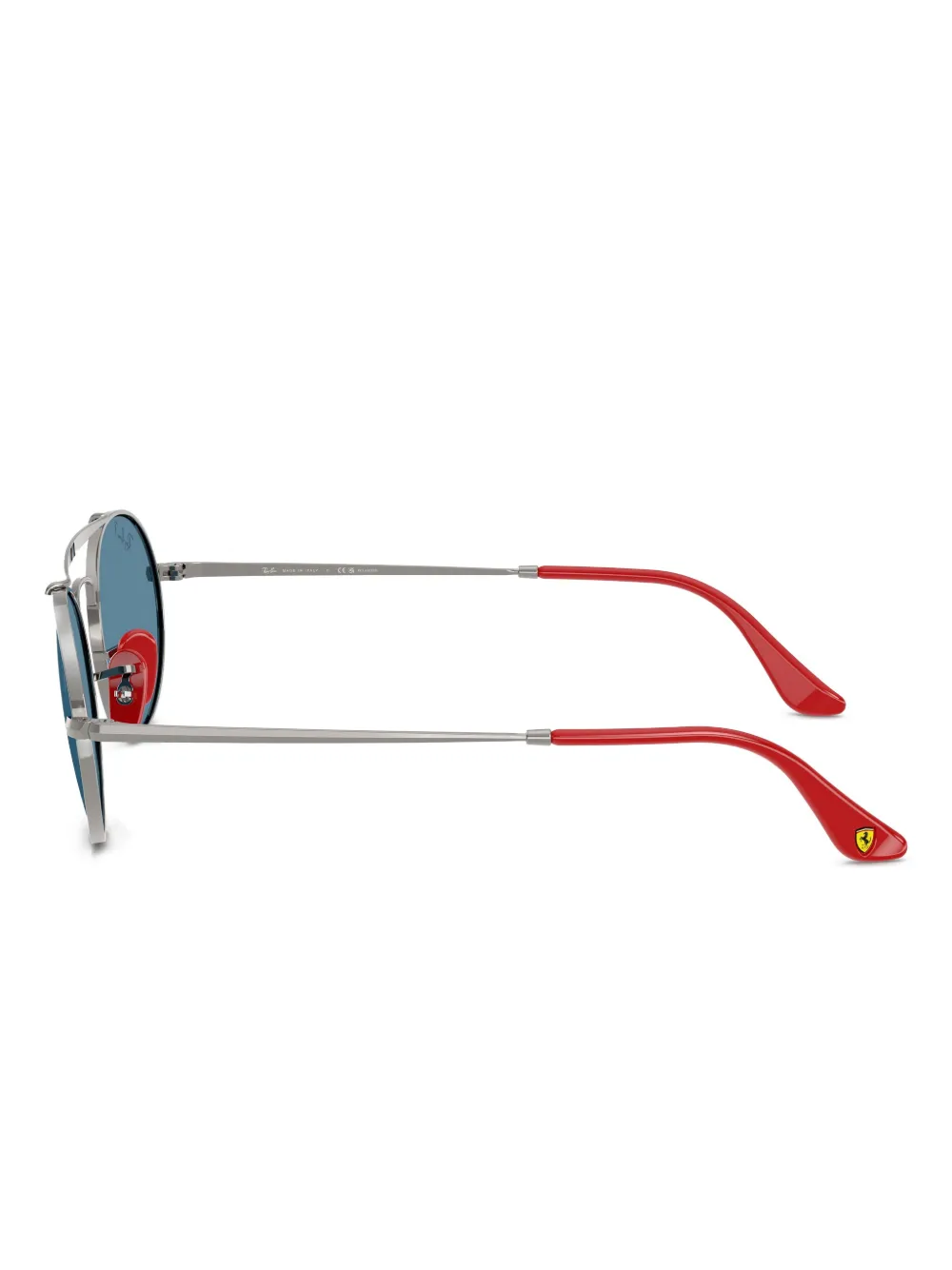 Ray Ban X Scuderia Ferrari Oval-frame Sunglasses In Blue