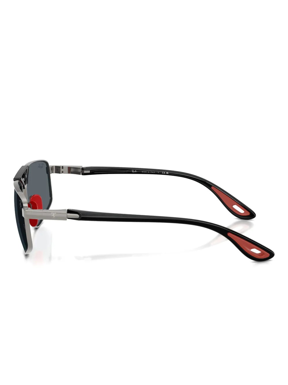 Ray Ban Geometric-frame Textured Sunglasses In Silver