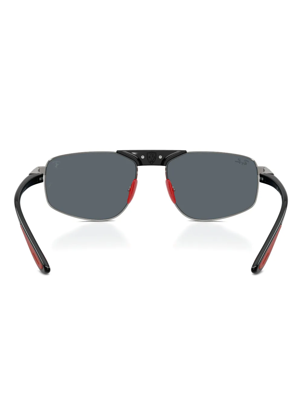 Ray Ban Geometric-frame Textured Sunglasses In Silver