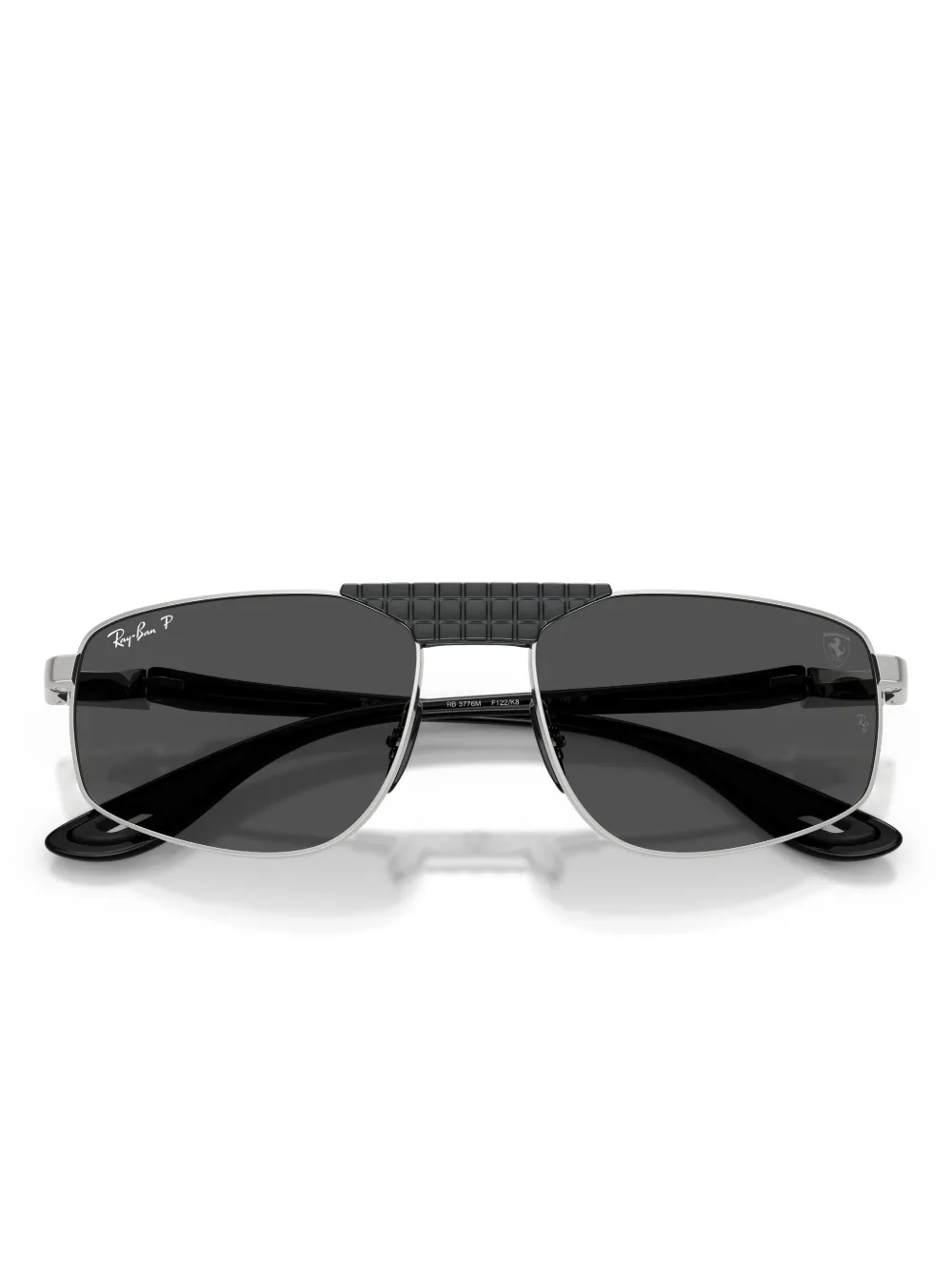Ray Ban Textured Geometric Sunglasses In Gray