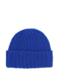 WOMMELSDORFF BERLIN ribbed-knit beanie hat - Blue