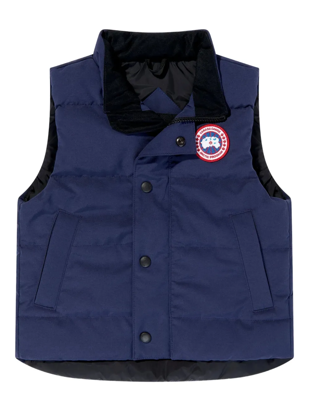 Canada Goose Kids Vanier logo-patch waistcoat - Blau