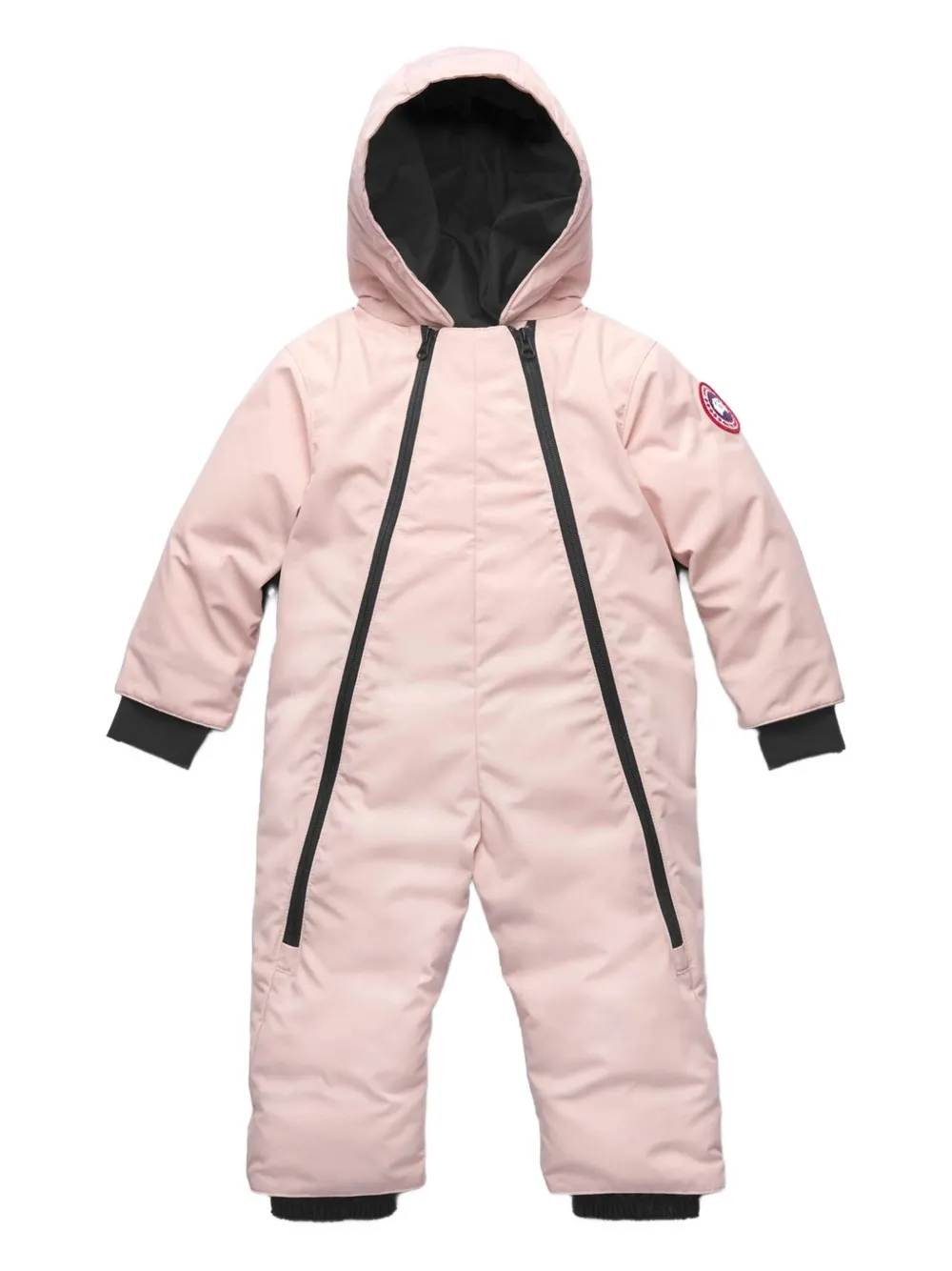 Canada Goose Kids zip hooded snowsuit Roze