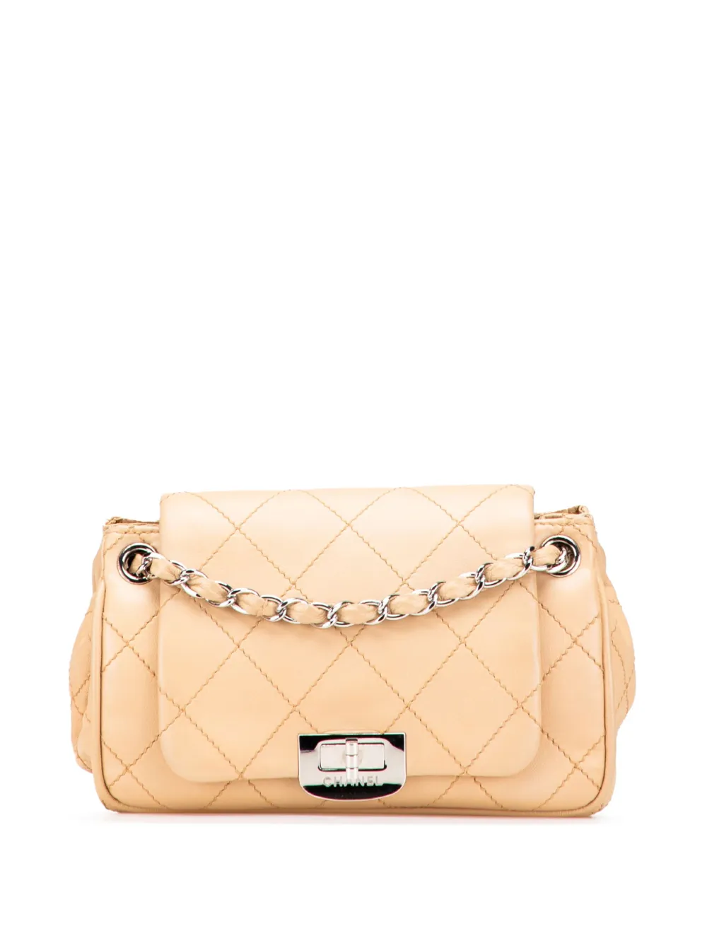 CHANEL Pre-Owned 2005-2006 Reissue 2.55 Quilted Lambskin Wild Stitch CHANEL Pre-Owned 2005-2006 Reissue 2.55 Quilted Lambskin Wild Stitch
