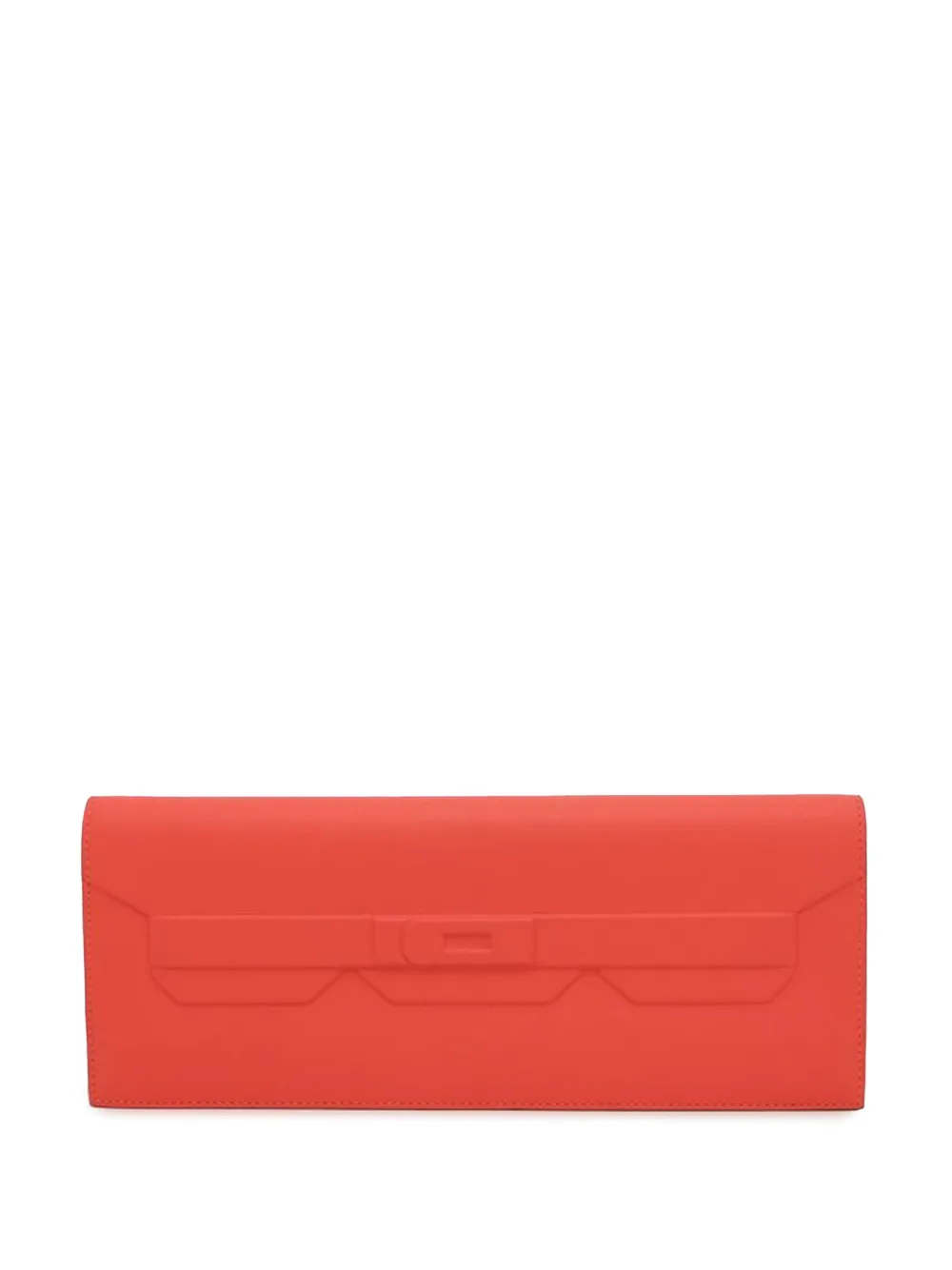 Hermès Pre-Owned 2024 スイフト シャドウ バーキン カット クラッチバッグ - レッド Hermès Pre-Owned 2024 スイフト シャドウ バーキン カット クラッチバッグ - レッド